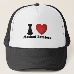 Boné Eu Amo Purê de Batata Presente de Jantar de Ação d
