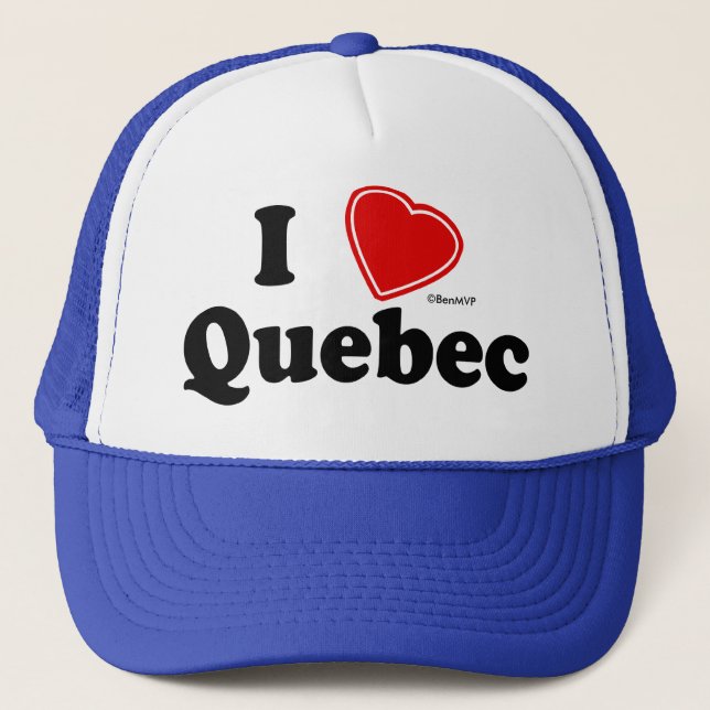 Boné Eu amo Quebeque (Frente)