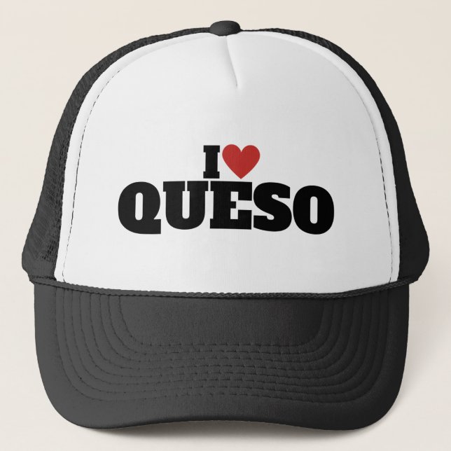 Boné Eu Amo Queso (Frente)