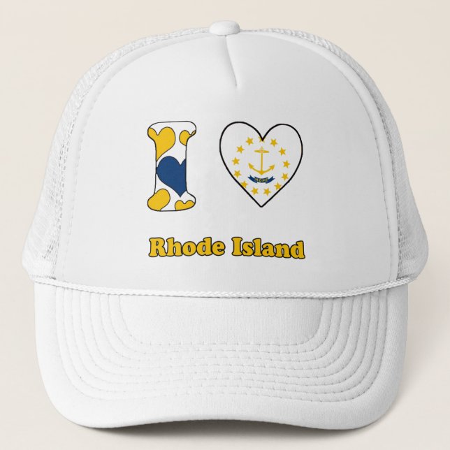 Boné Eu amo Rhode Island (Frente)