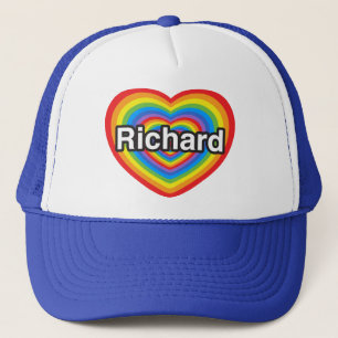 Boné Eu amo Richard. Eu te amo Richard. Coração