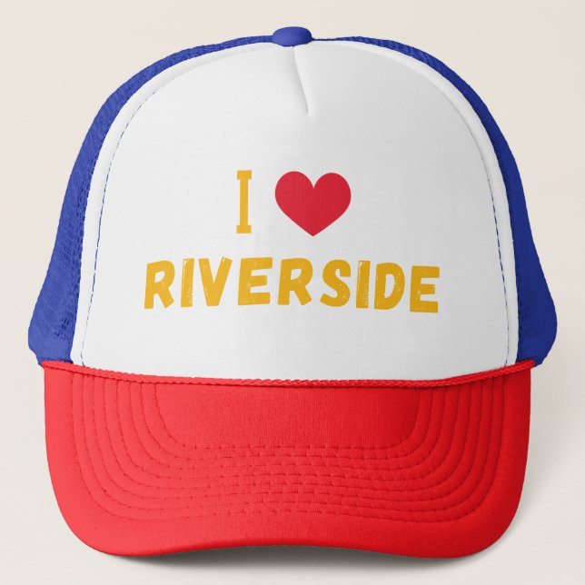 Boné Eu amo Riverside, Califórnia (Frente)