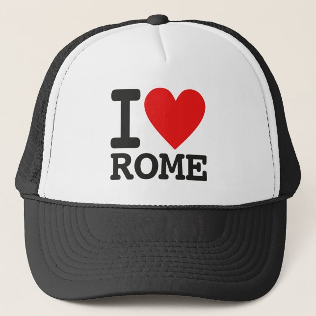 Boné Eu amo Roma (Frente)