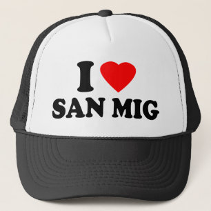 Boné Eu amo San Mig