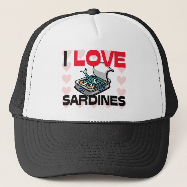 Boné Eu amo sardinhas (Frente)