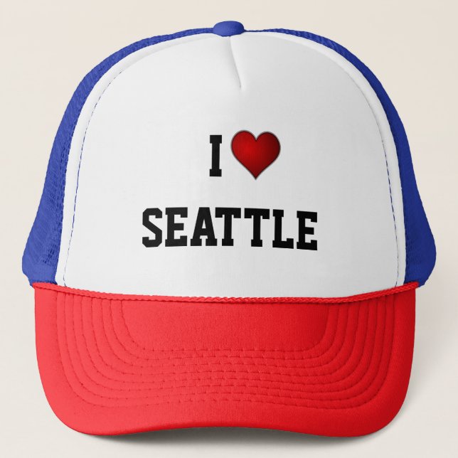 Boné Eu Amo Seattle (Frente)