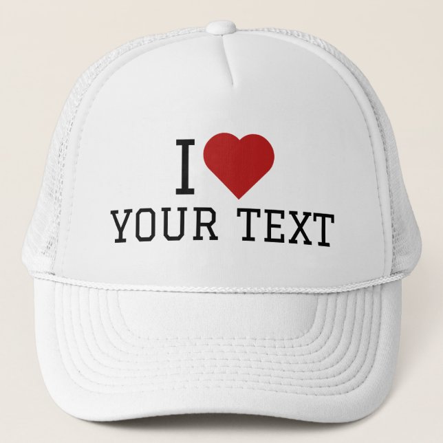 Boné Eu Amo Seu Texto (Frente)