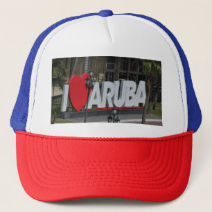 Boné "Eu amo sinal de Aruba", fotografia,