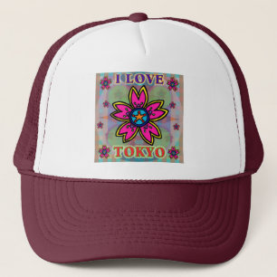 Boné "EU AMO TOKYO" Flores Hat