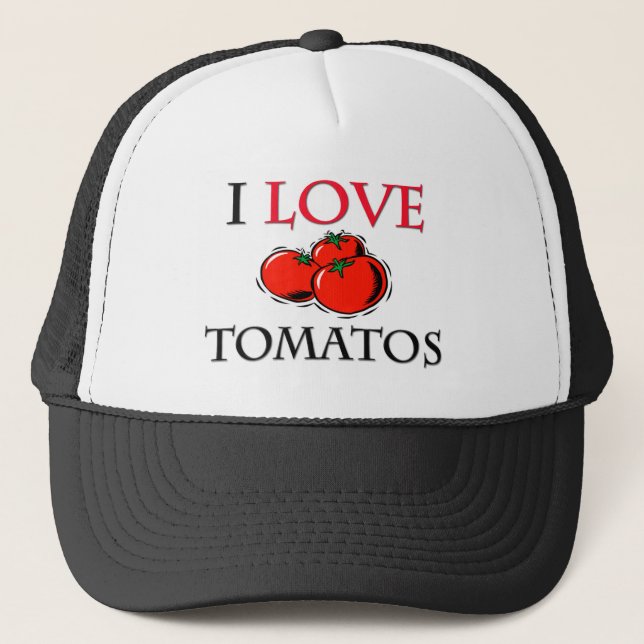 Boné Eu amo tomates (Frente)