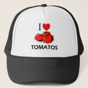 Boné Eu amo tomates