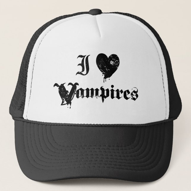Boné Eu Amo Vampiros (Frente)