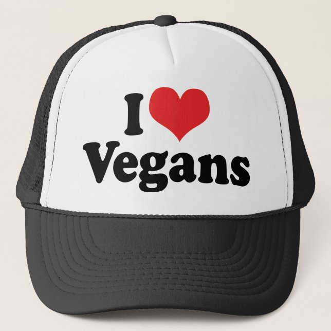Boné Eu Amo Veganos (Frente)