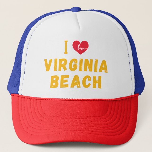 Boné Eu amo Virginia Beach (Frente)
