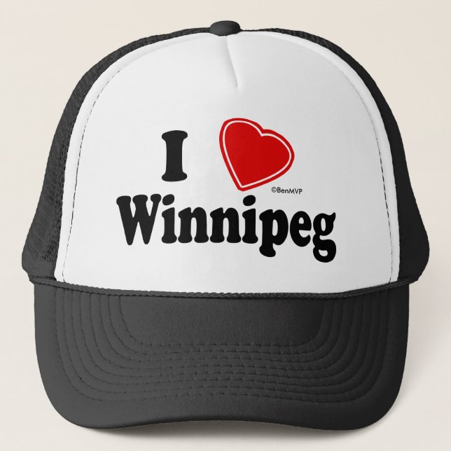 Boné Eu amo Winnipeg (Frente)