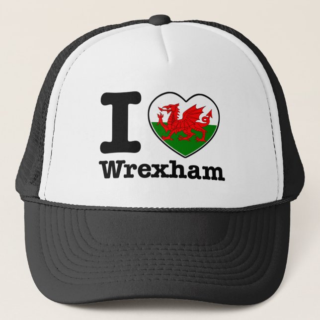 Boné Eu amo Wrexham (Frente)