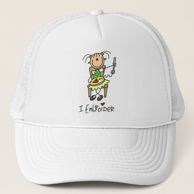 Boné Eu Bordado Camisetas e Presentes (Frente)