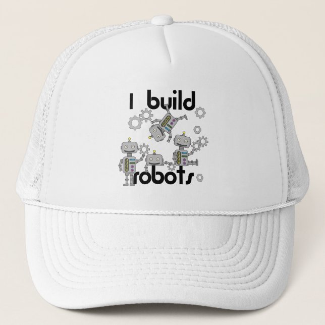 Boné Eu construo robôs (Frente)