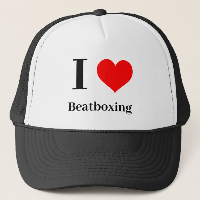 Boné Eu coração Beatboxing (Frente)