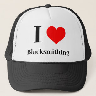 Boné Eu coração Blacksmithing