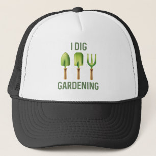 Boné Eu escavo a jardinagem