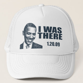 Boné EU ESTAVA LÁ - presidente Obama Inauguração