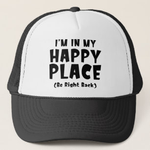 Boné Eu estou em meu lugar feliz BRB