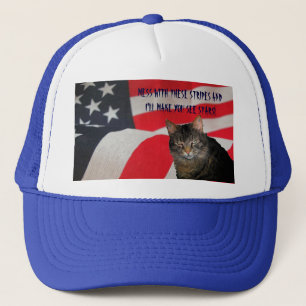 Boné Eu fá-lo-ei ver o gato patriótico das estrelas