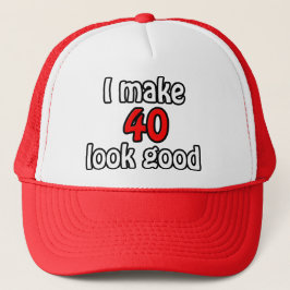 Boné Eu faço 40 ficar bem