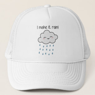 Boné Eu faço-o chover a nuvem de tempestade bonito