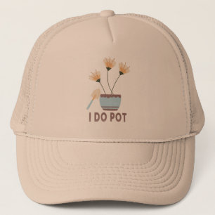 Boné Eu Faço Pote Engraçada Fúria Amantes De Potes Flor