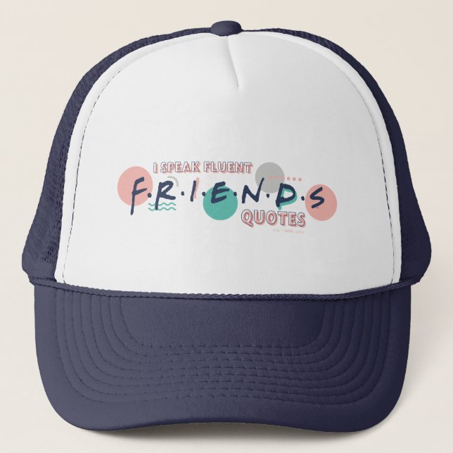 Boné Eu Falo Citações Fluentes de FRIENDS™ (Frente)