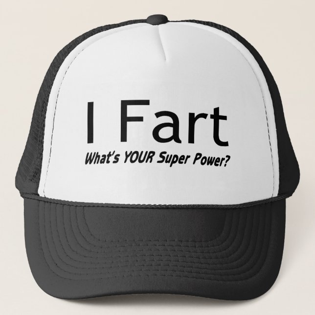Boné Eu Fart o que é seu poder super (Frente)