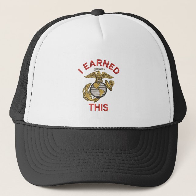 Boné Eu Ganhei Este Capacete Águia de Fuzileiro Naval (Frente)