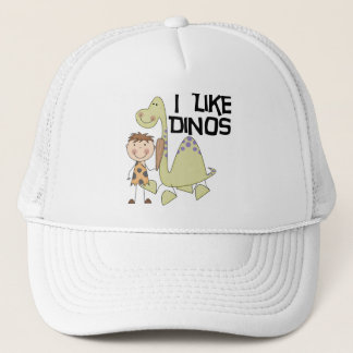 Boné Eu gosto de Dinos - camiseta e presentes do menino