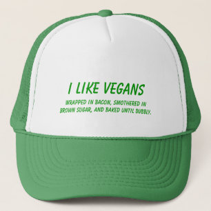 Boné Eu Gosto De Vegans... Cozidos Até Que Bubble É Eng