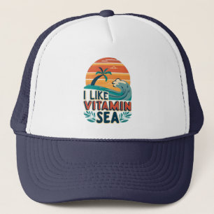 Boné Eu Gosto De Vitamina Sea , Sea Vibes , Relaxando P
