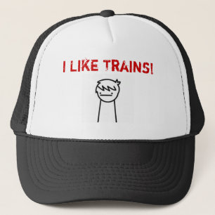 Boné Eu gosto do FILME dos trens ASDF