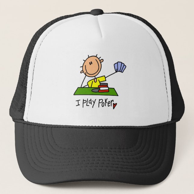 Boné Eu Jogo Camisetas de Poker e Presentes (Frente)