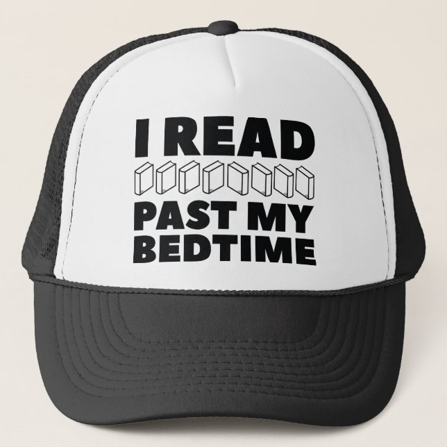 Boné Eu Leio Além da Minha Hora de Dormir (Frente)