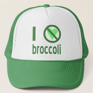 Boné Eu Odeio Brócolis Texto Verde