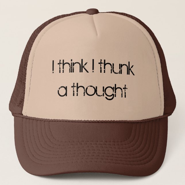 Boné Eu penso o thunk de I um pensamento (Frente)
