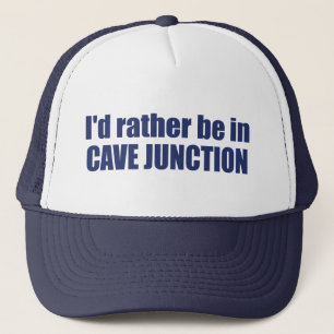 Boné Eu Preferiria Estar Em Cave Junction Oregon
