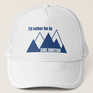 Boné Eu Preferiria Estar Em Cave Junction Oregon Montan