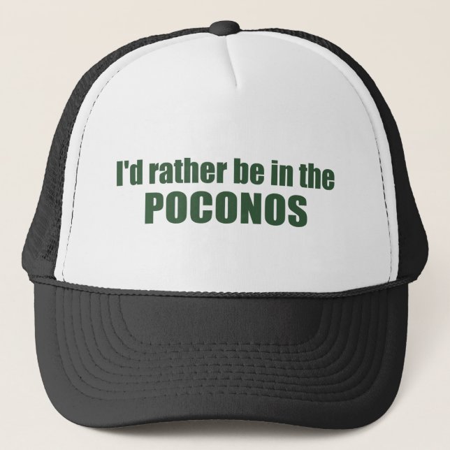 Boné Eu Preferiria Estar Nos Poconos (Frente)