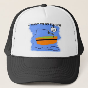 BONÉ EU QUERO IR PESCAR O CHAPÉU