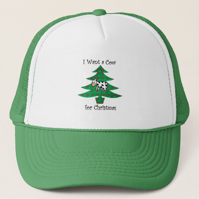 Boné Eu quero uma vaca para o Natal (Frente)