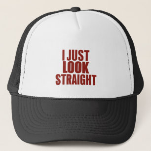 Boné Eu Só Olho Reto Mês do Orgulho LGBT Gay Lésbico