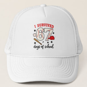 Boné Eu Sobrevivi 67 Dias de Esporte de Beisebol Escola