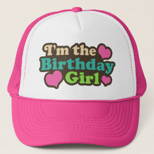 Boné Eu sou a menina do aniversário